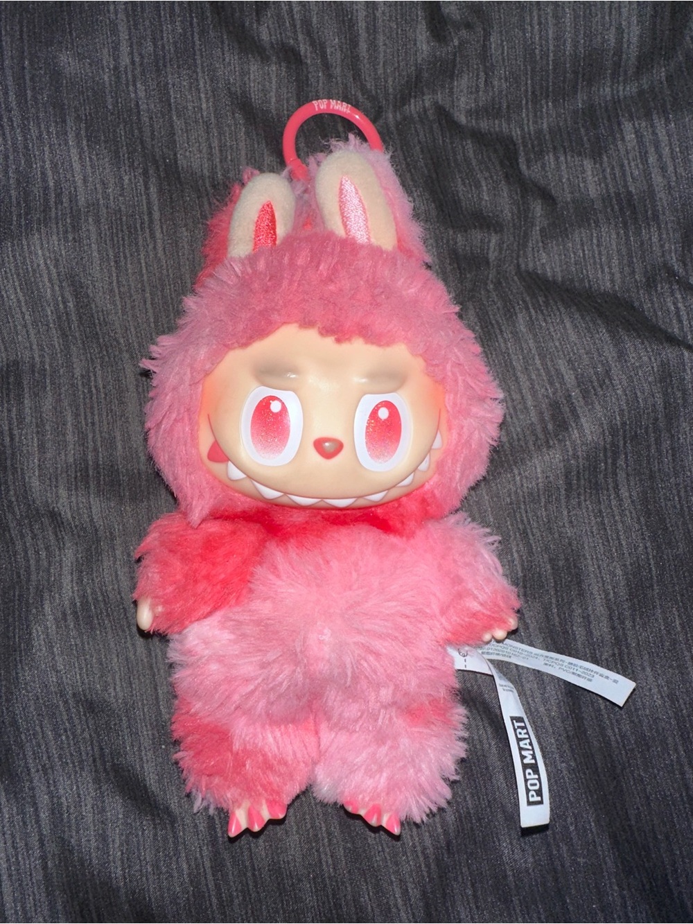Pop Mart Pink Fuzzy Keychain - The Monsters Collection